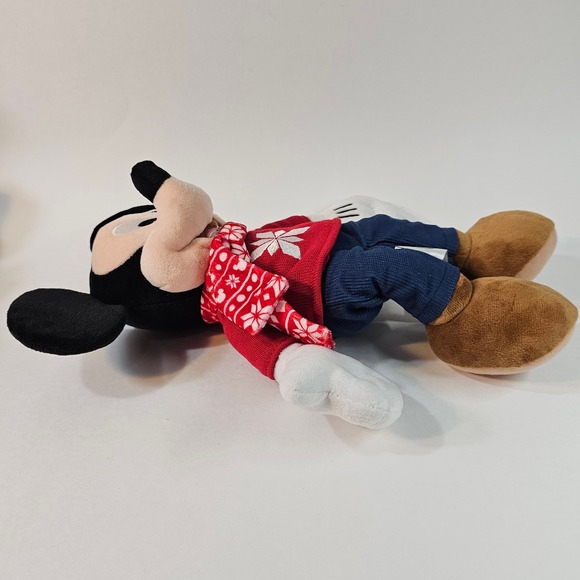 Disney Mickey Mouse Christmas Plush Lot of 3‎ Disney Store Collectiom - Picture 3 of 16